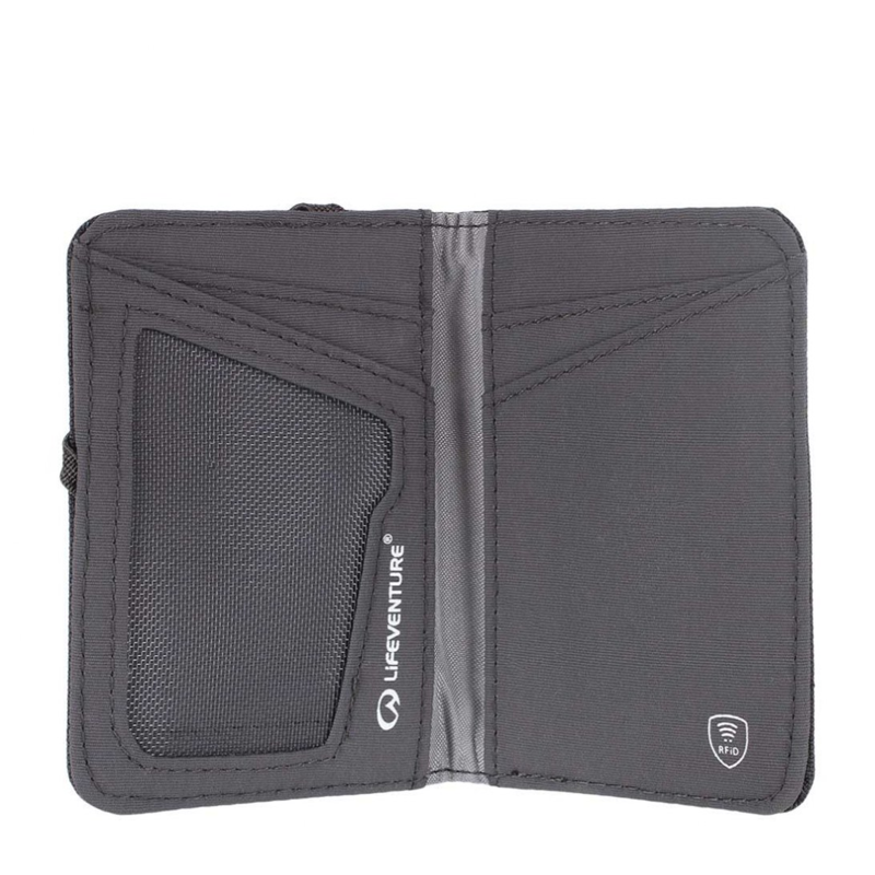Lifeventure RFiD Card Wallet Recycled  in Grey-2